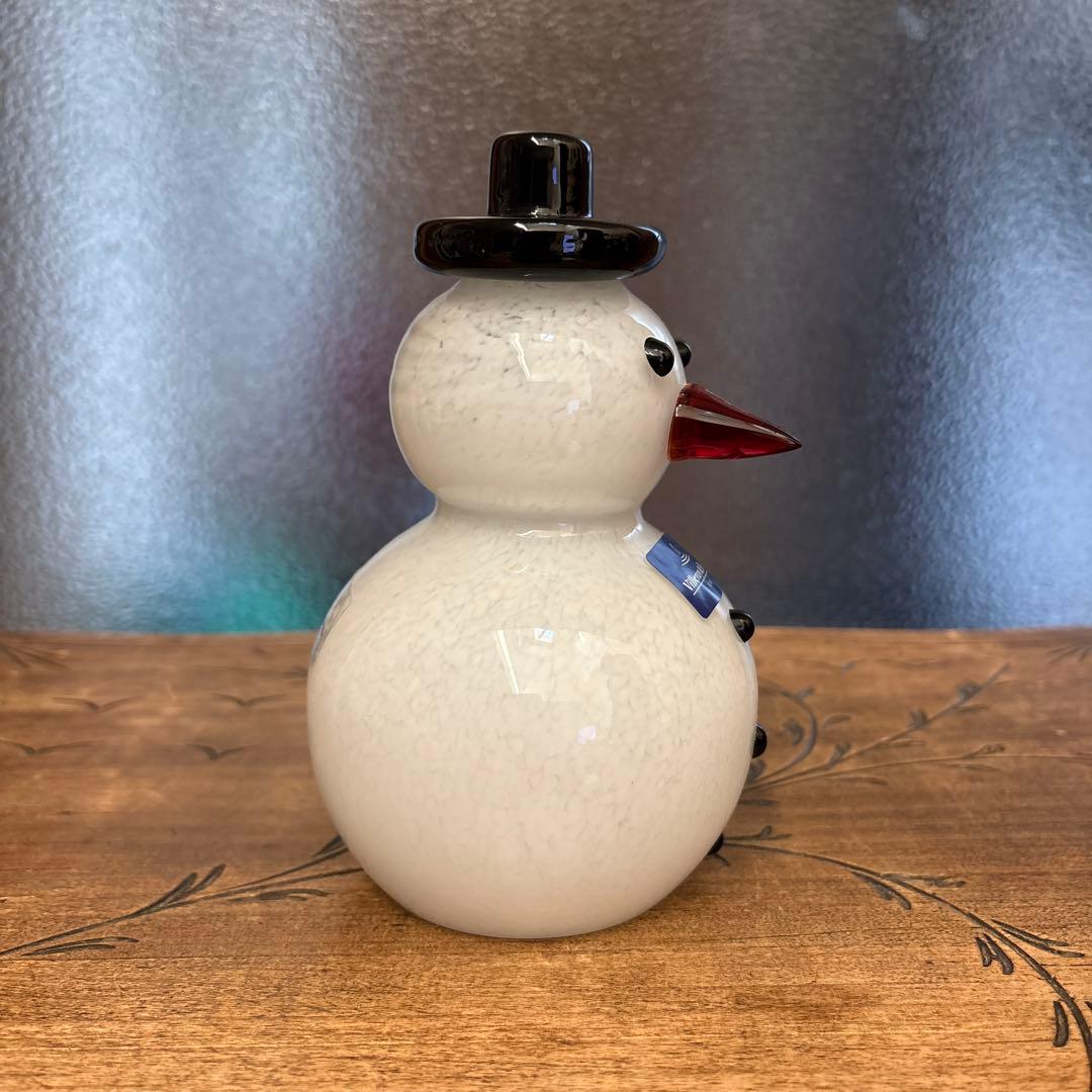 新品未使用　ビレロイ&ボッホ　クリスマス　雪だるま　ガラスオブジェ