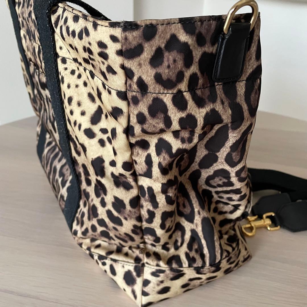 DOLCE & GABBANA マザーズバッグ レオパード ドルガバ