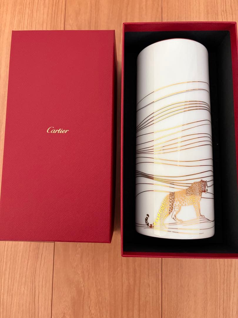 Cartier レオパードデザイン 花瓶　カルティエ銀座オープン記念贈呈品