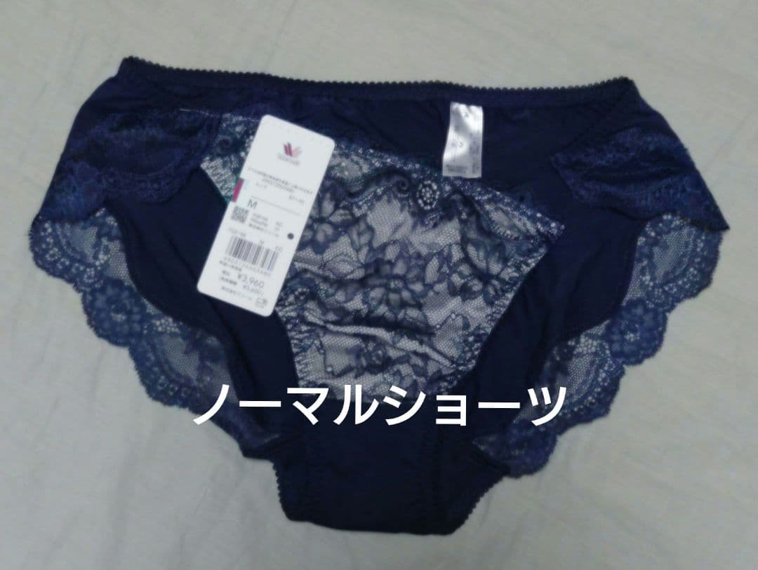 姿勢整い着心地楽/ワコール D70 ブラジャーショーツセット ネイビー