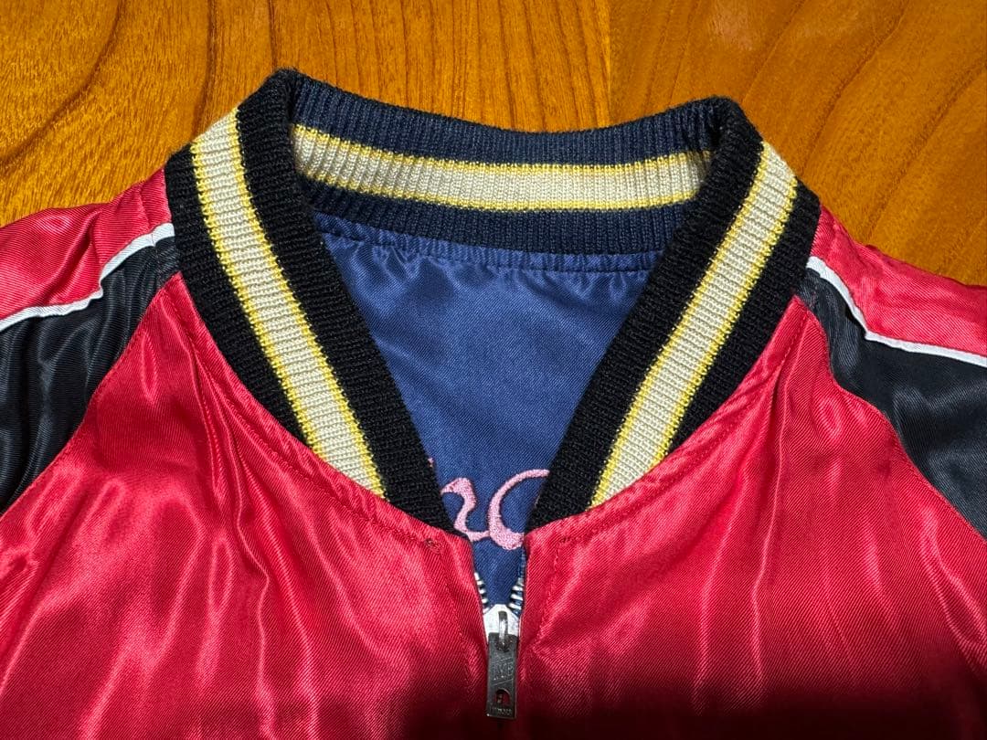 美品 テーラー東洋 両A面 スカジャン 黒虎 鷹 Lサイズ TT14465