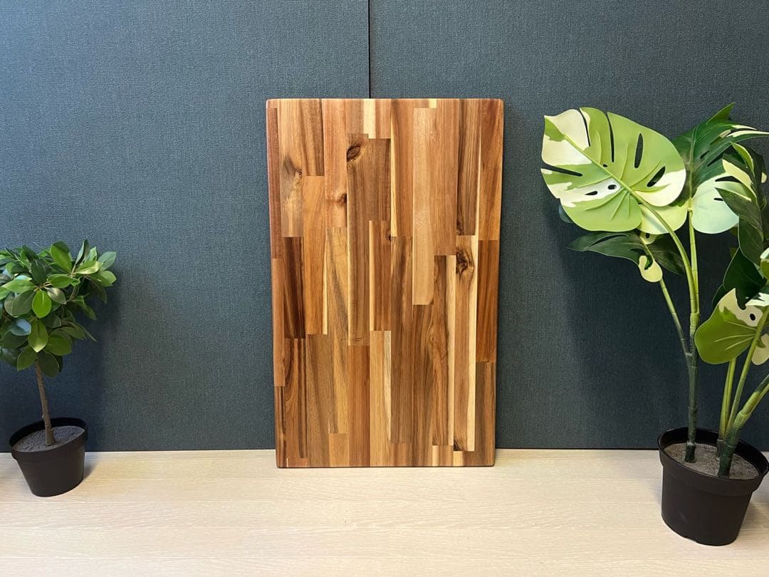 【送料無料】 テーブル 長方形65cm 45cm アカシア アイアンボルト連結脚