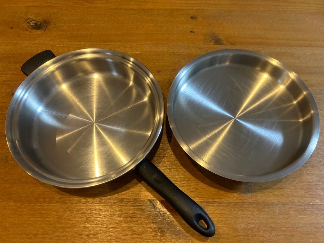 Amway アムウェイ クィーン　大フライパン　ステンレス　IH・ガス火対応