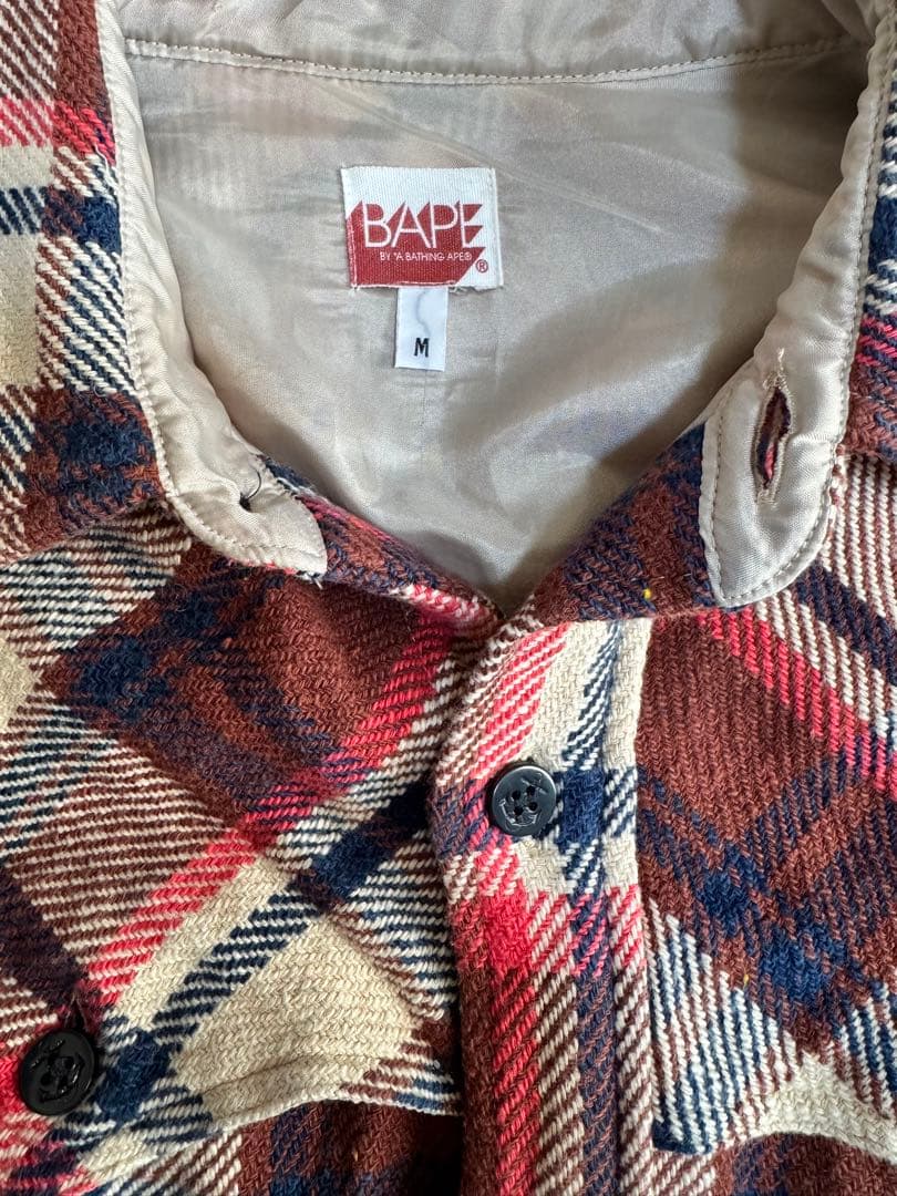 お*ん様 A BATHING APE ラブジェネ　シャツ　キムタク　ネルシャツ