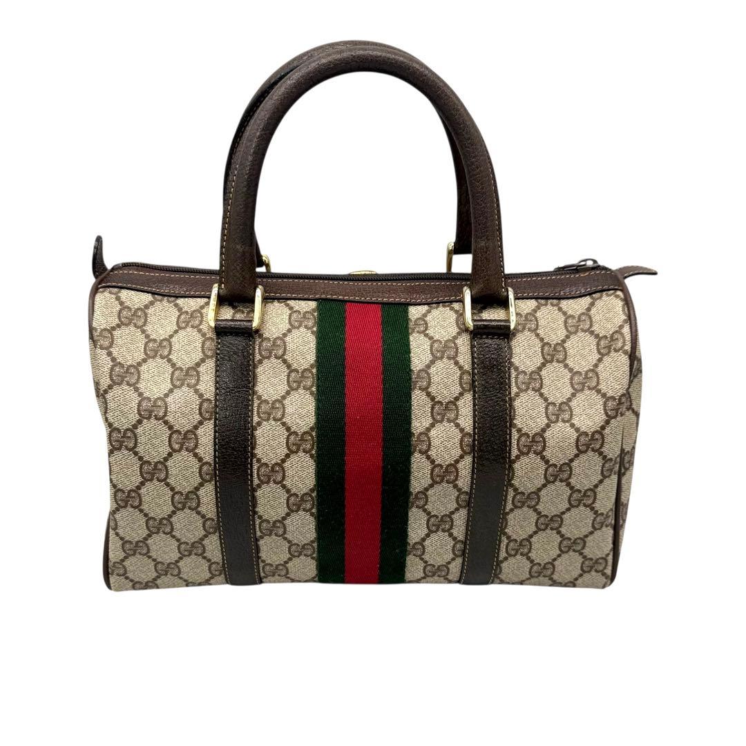 極美品 GUCCI オールドグッチ シェリーライン ミニ ボストンバッグ
