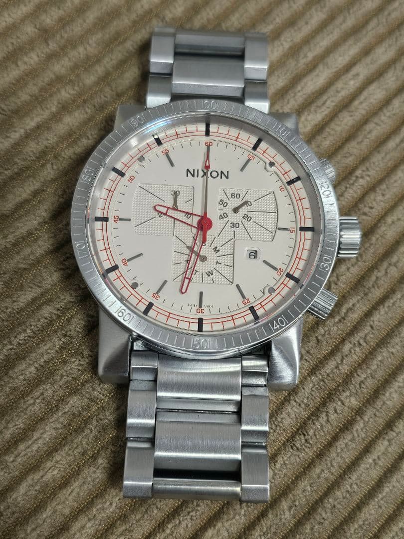 NIXON THE MAGNACON SS クロノグラフ 時計 シルバー