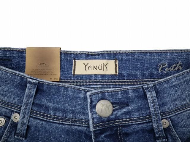 未使用 ヤヌーク YANUK スリムテーパード デニムパンツ ジーンズ 26