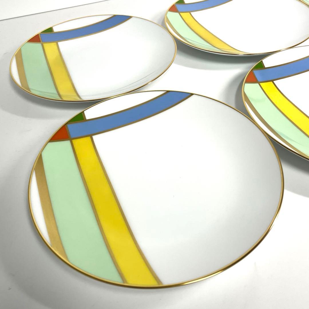 希少 大倉陶園 モンドリアン 廃盤品 プレート 19㎝ 6枚セット