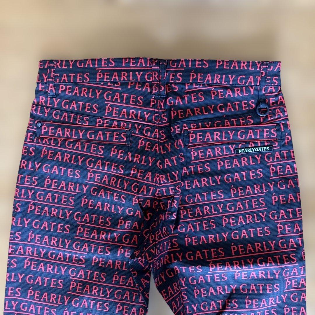☆新品☆ PEARLY GATES ストレッチパンツ M ブラック/レッド