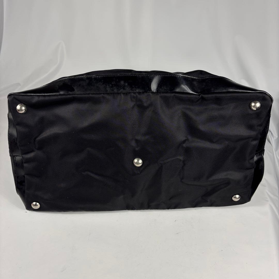 グッチ 大容量ボストンバッグ 　トラベルバッグ 　ナイロン×レザー　ブラック