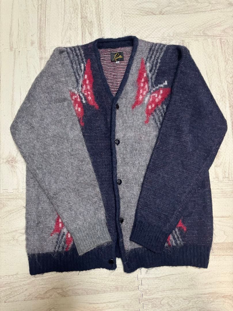 Needles 蝶柄 カーディガン XS