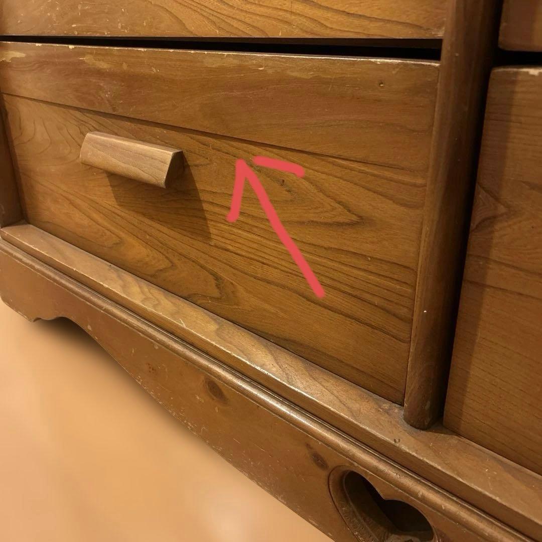 ※2/25迄※【ヴィンテージ】アメリカンハンドメイド家具チェスト ハート　沖縄