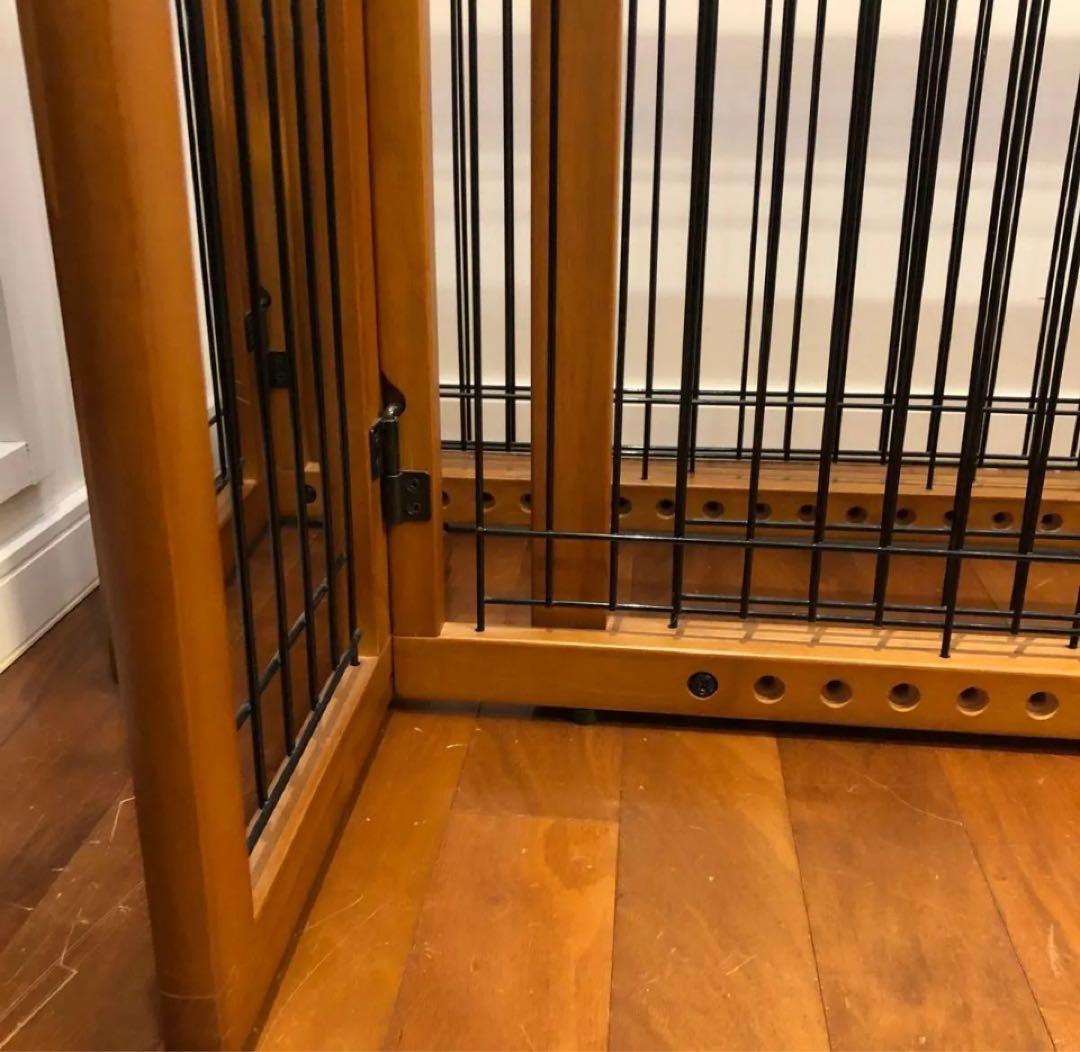 Richell ペット用木製おくだけゲート レギュラー/ワイド　2台セット