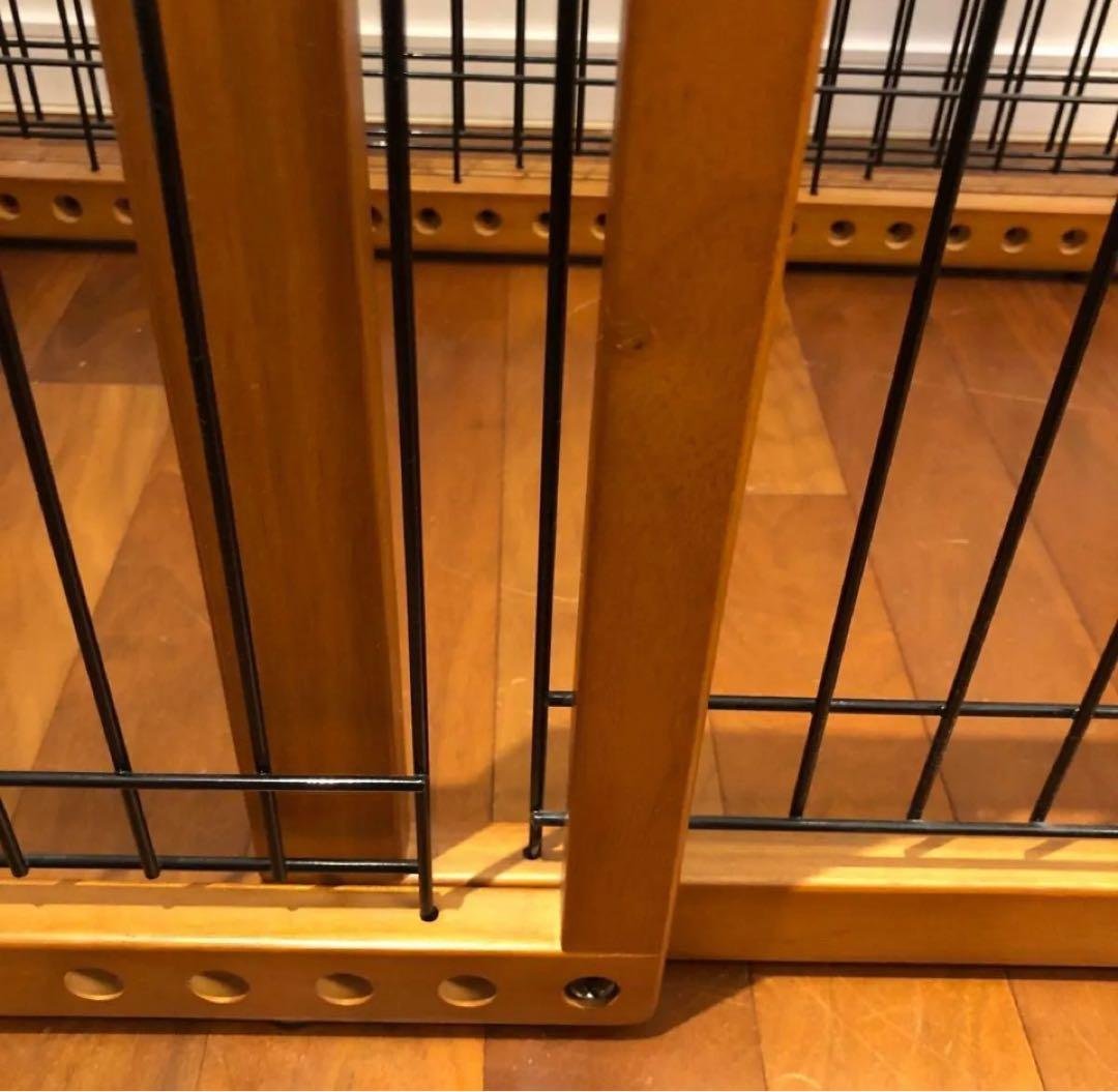 Richell ペット用木製おくだけゲート レギュラー/ワイド　2台セット