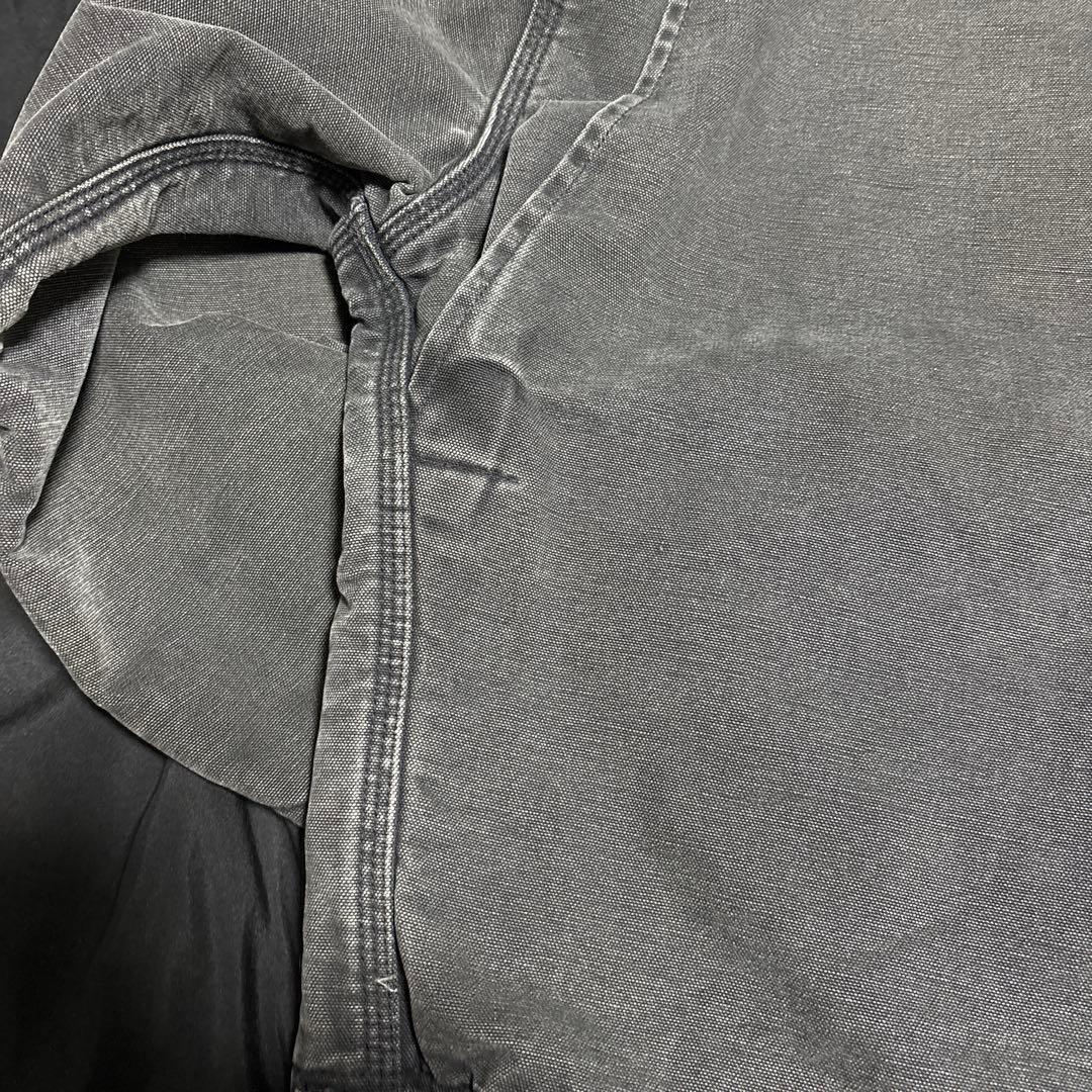 90s カーハート　デトロイトジャケット　ブラック　フェード