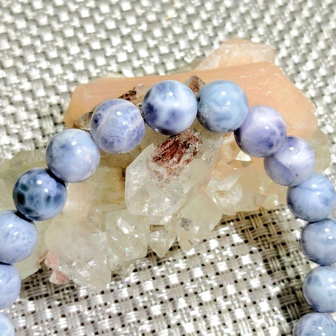 高品質✨パープルラリマー‪♡ブレスレット ドミニカ共和国産 特別価格