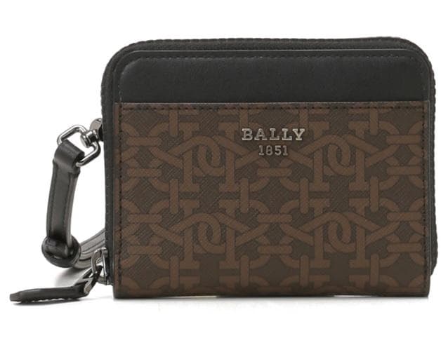 新品未使用★BALLY モノグラムショルダーウォレットケース
