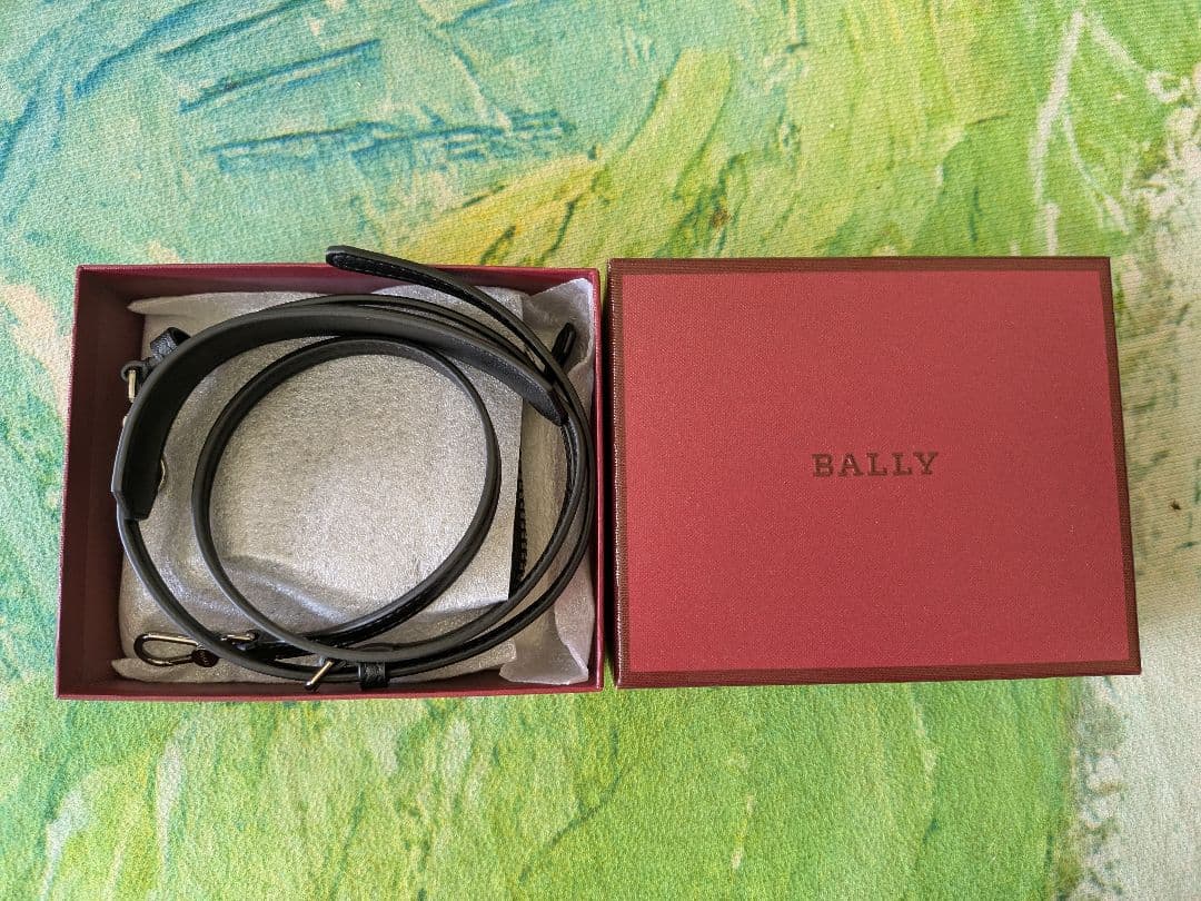 新品未使用★BALLY モノグラムショルダーウォレットケース