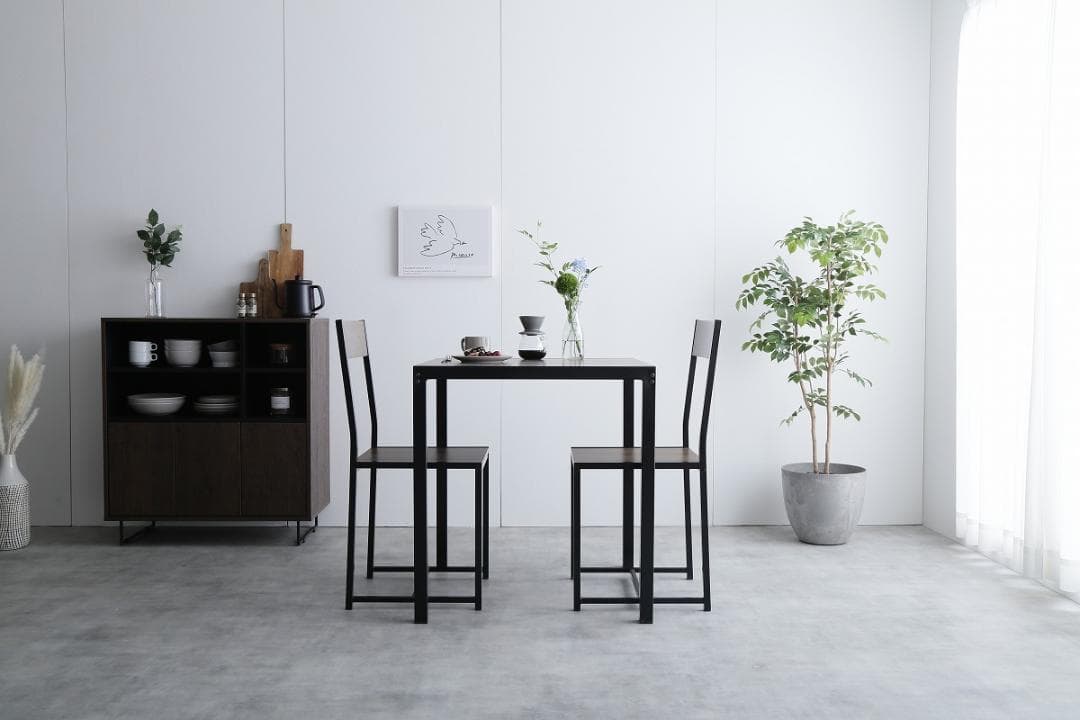 【新品・送料無料】【3点セット】 Cary 幅70cmテーブル+チェア2脚