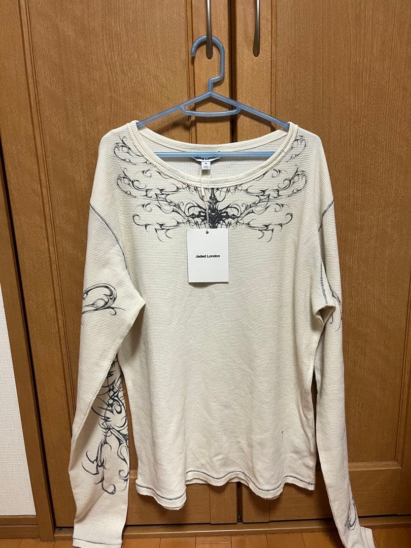 Jaded London M クリーム色 長袖カットソー