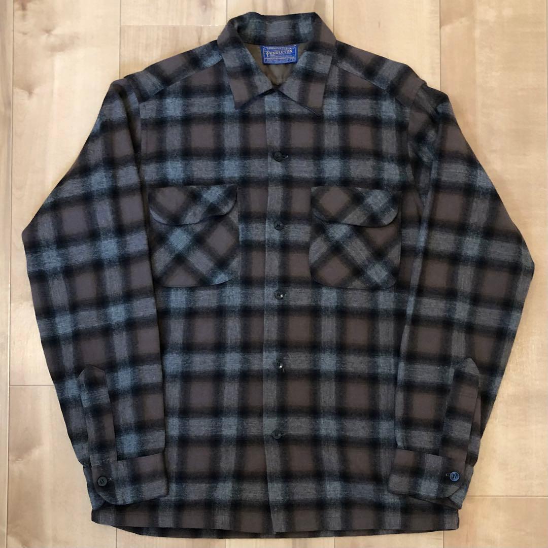 PENDLETON ブラウン系チェックネルシャツ