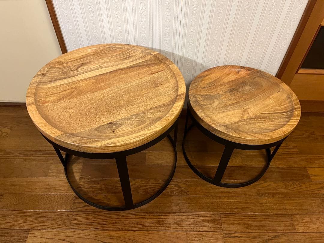 ライフファニチャー　LIFEFURNITURE アイアンコーヒーテーブル　2個♪