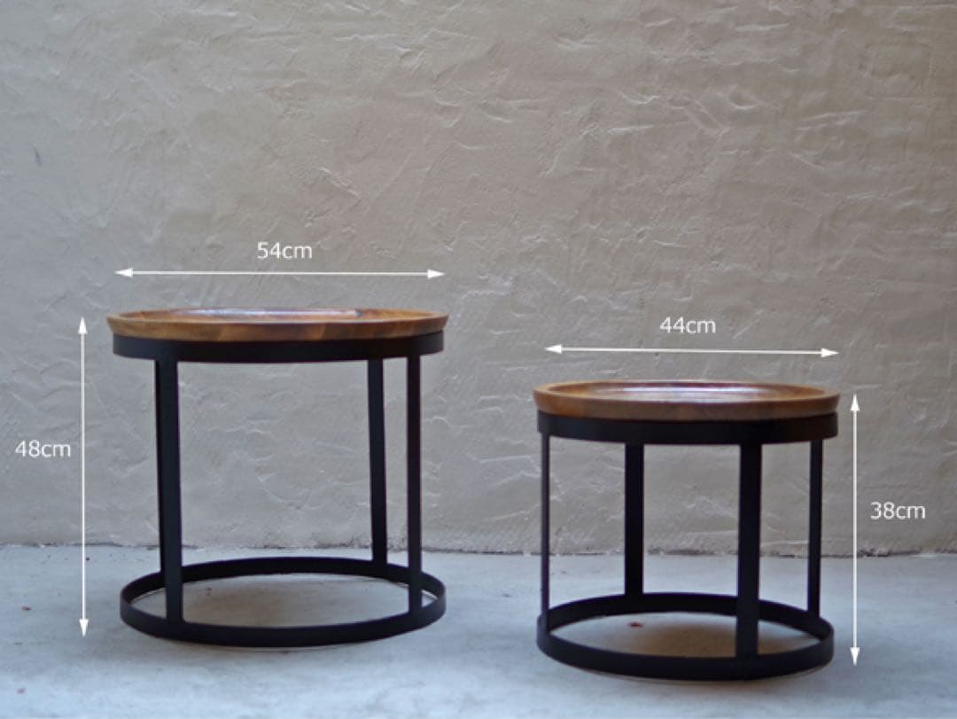 ライフファニチャー　LIFEFURNITURE アイアンコーヒーテーブル　2個♪