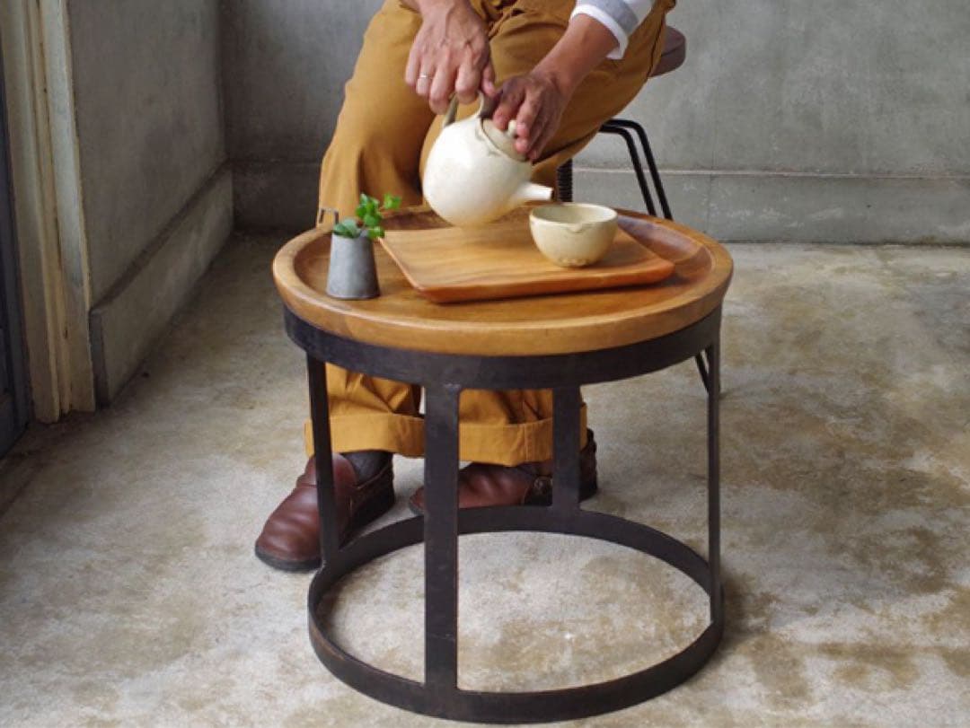 ライフファニチャー　LIFEFURNITURE アイアンコーヒーテーブル　2個♪