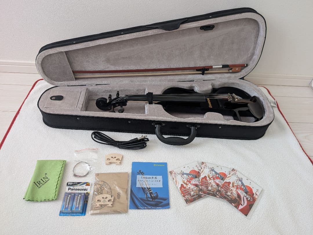 ENNBOM HVPV-30 4/4 サイレントバイオリン ケース付き