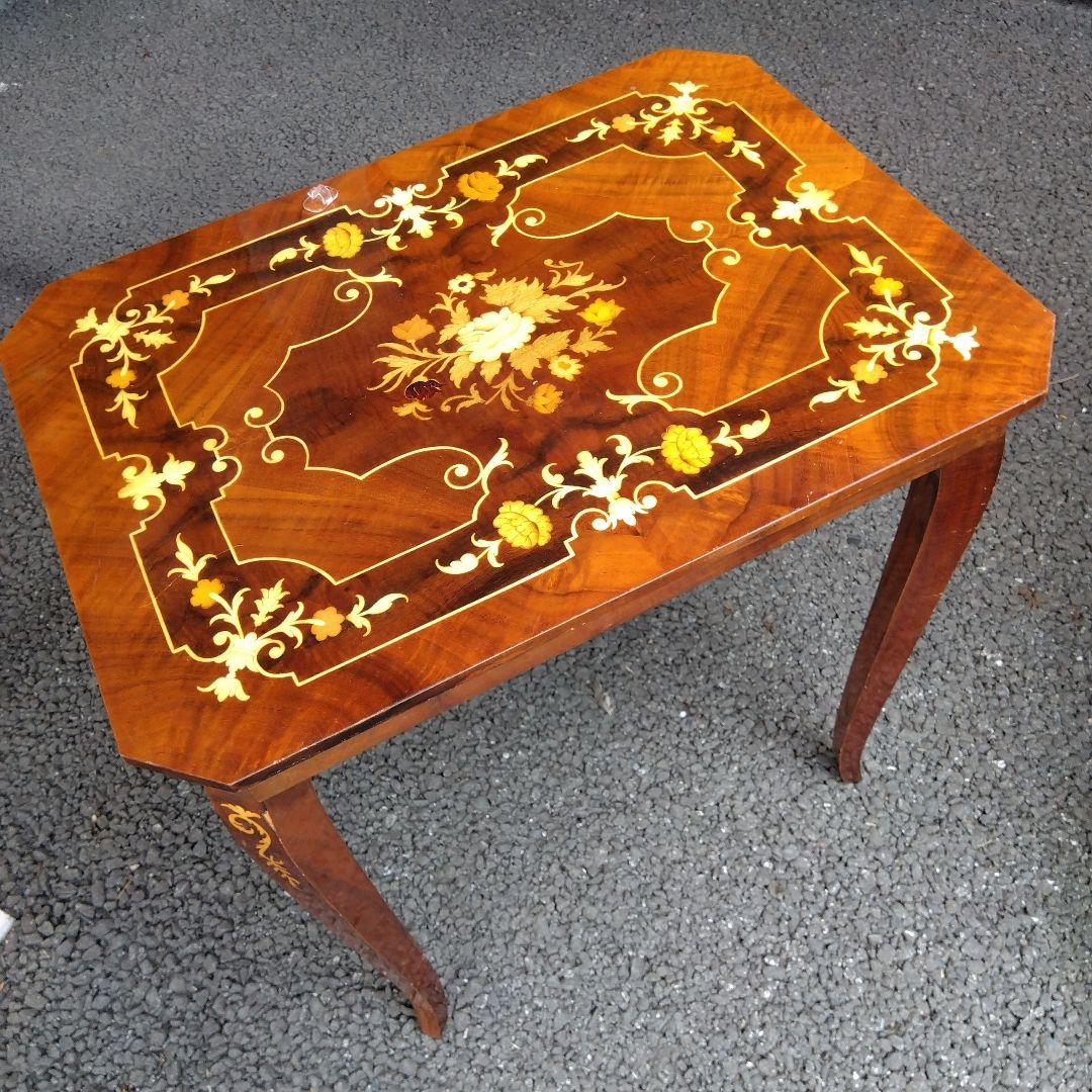 イタリア製 サイドテーブル 猫脚 アンティーク ネストテーブル 西洋家具