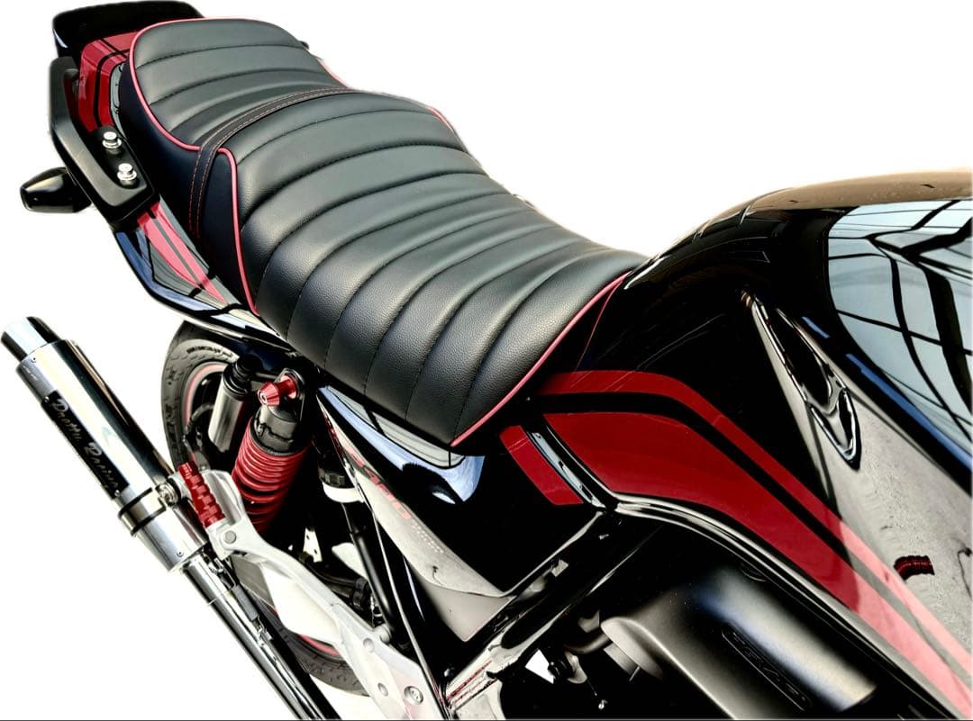 赤パイピング タックロール シート ホンダ CB400SF NC39 NC42