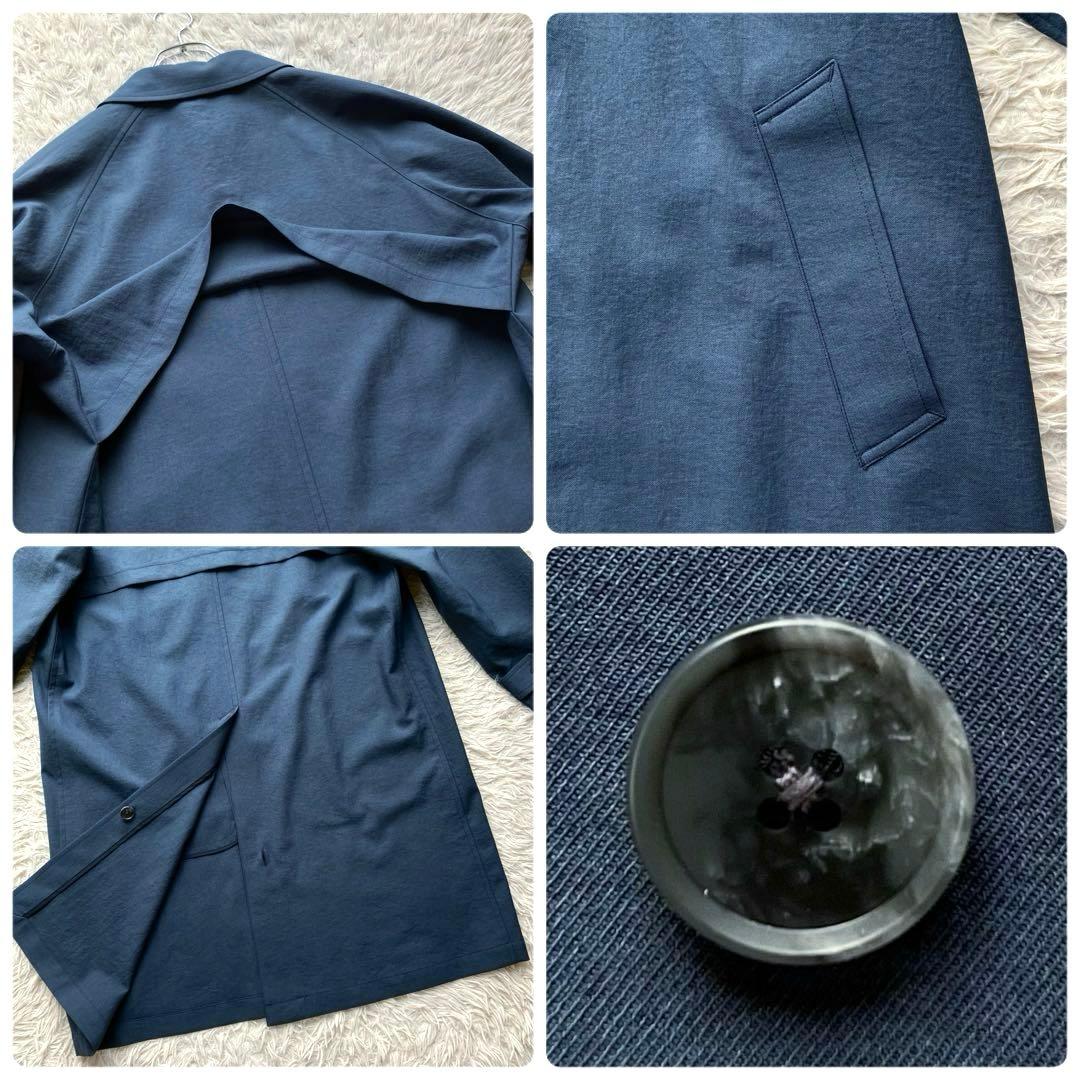 【未使用級 XL】ユナイテッドアローズ　ツイストバルカラーフォルムコート　紺