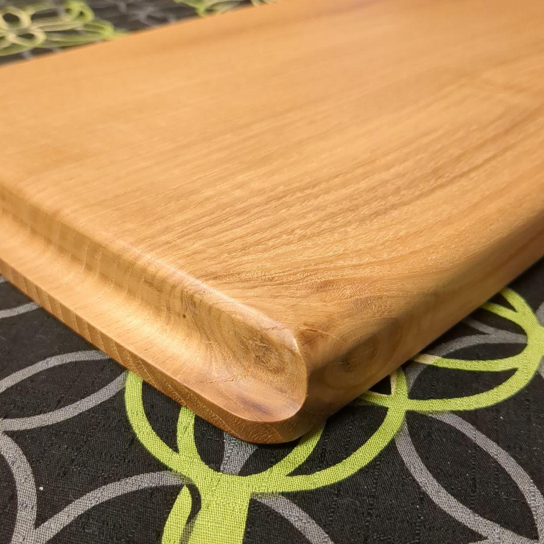 くり　角盆　手作り木工