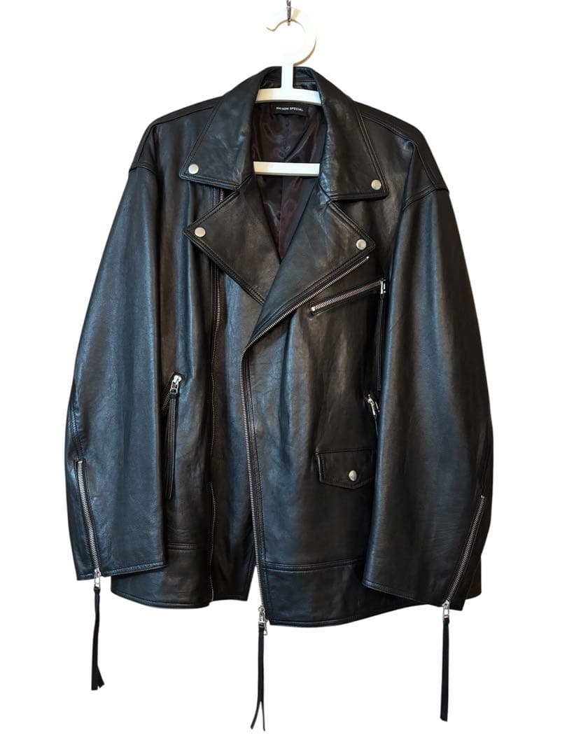 美品　メゾンスペシャル　Leather Riders Jacket ライダース