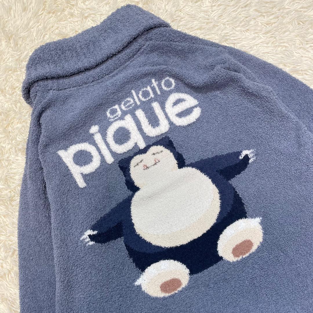 gelato pique ベビモコ ジャガードショール カーディガン カビゴン