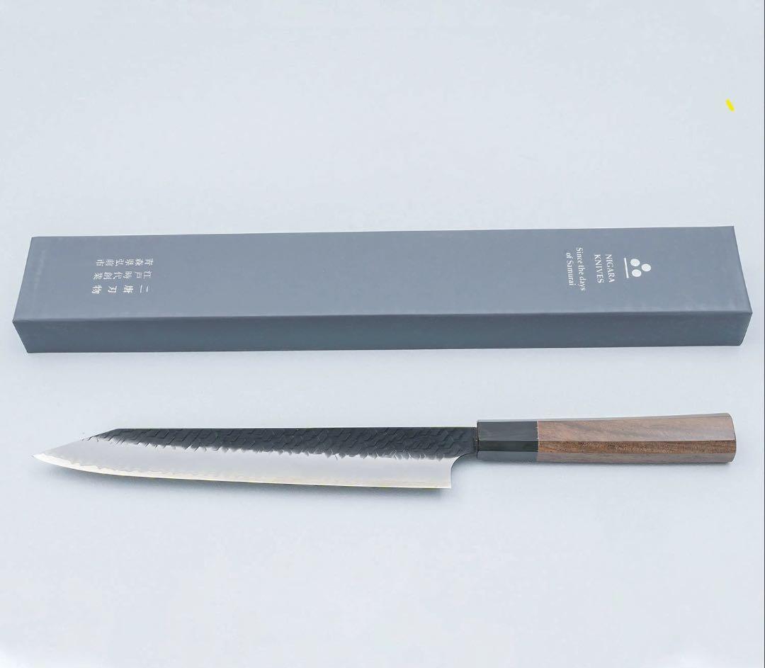 二唐刃物 黒打ち　切付け筋引き　255ミリ