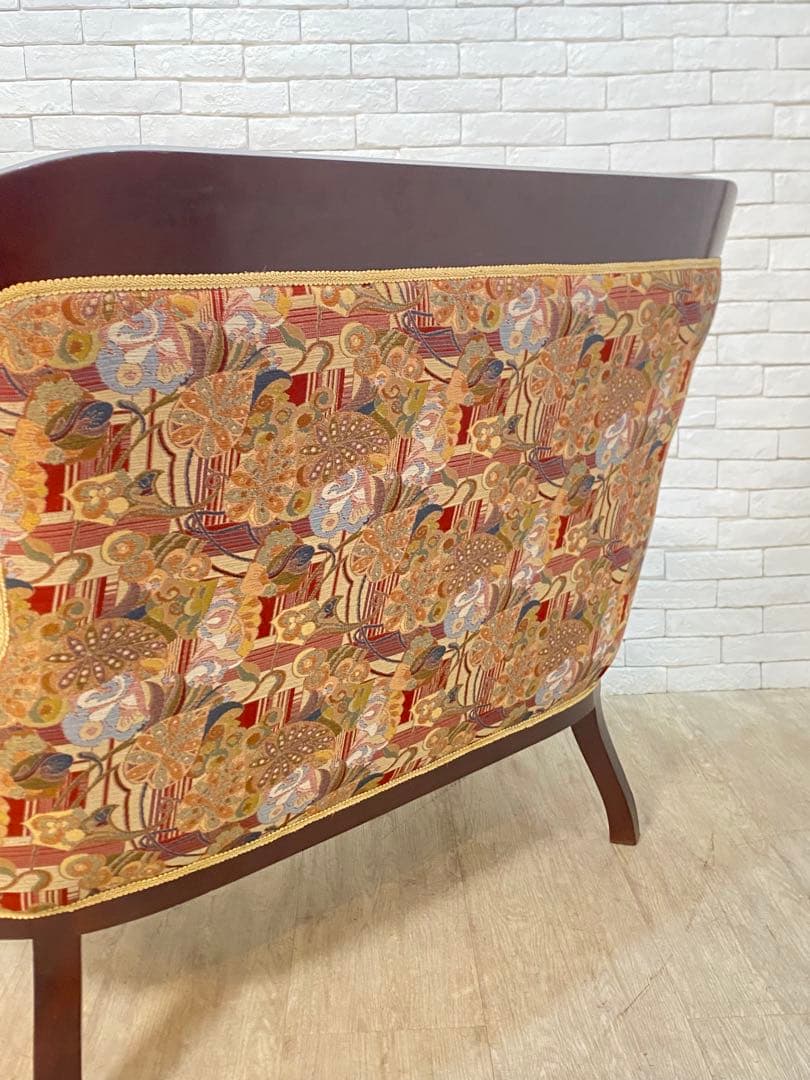 【東京都内23区配送無料】アンティーク　ファブリック　ソファー　スタジオ　撮影