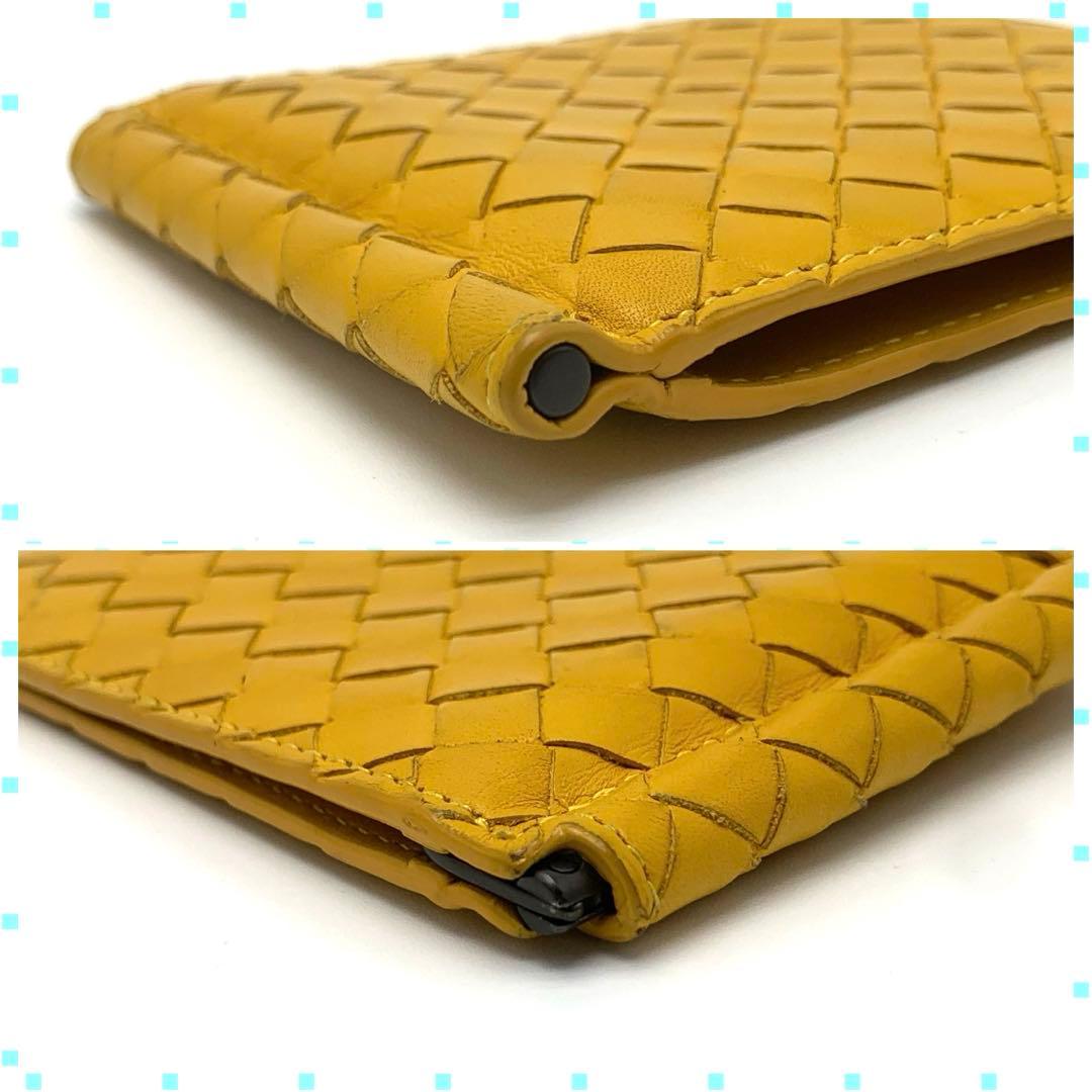 BOTTEGA VENETA イントレチャート マネークリップ イエロー