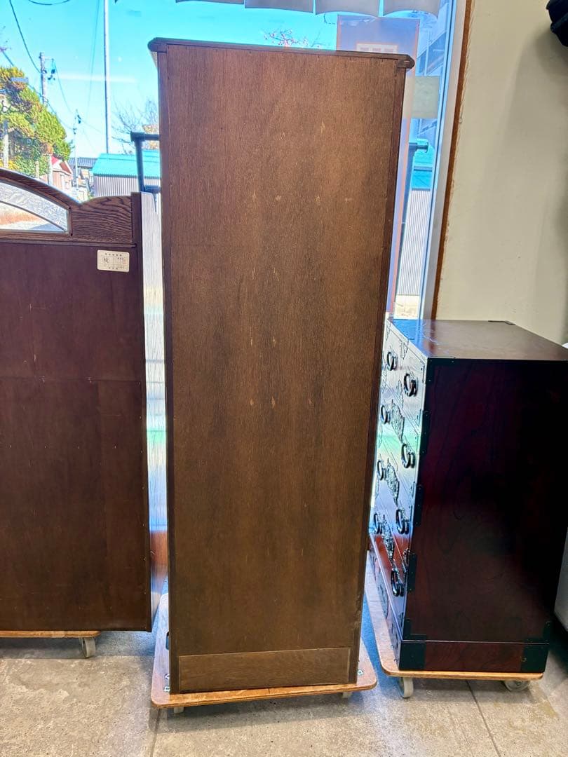 カントリーハウス 三越家具 飾り棚 ブルージュ 木製キャビネット ガラス扉