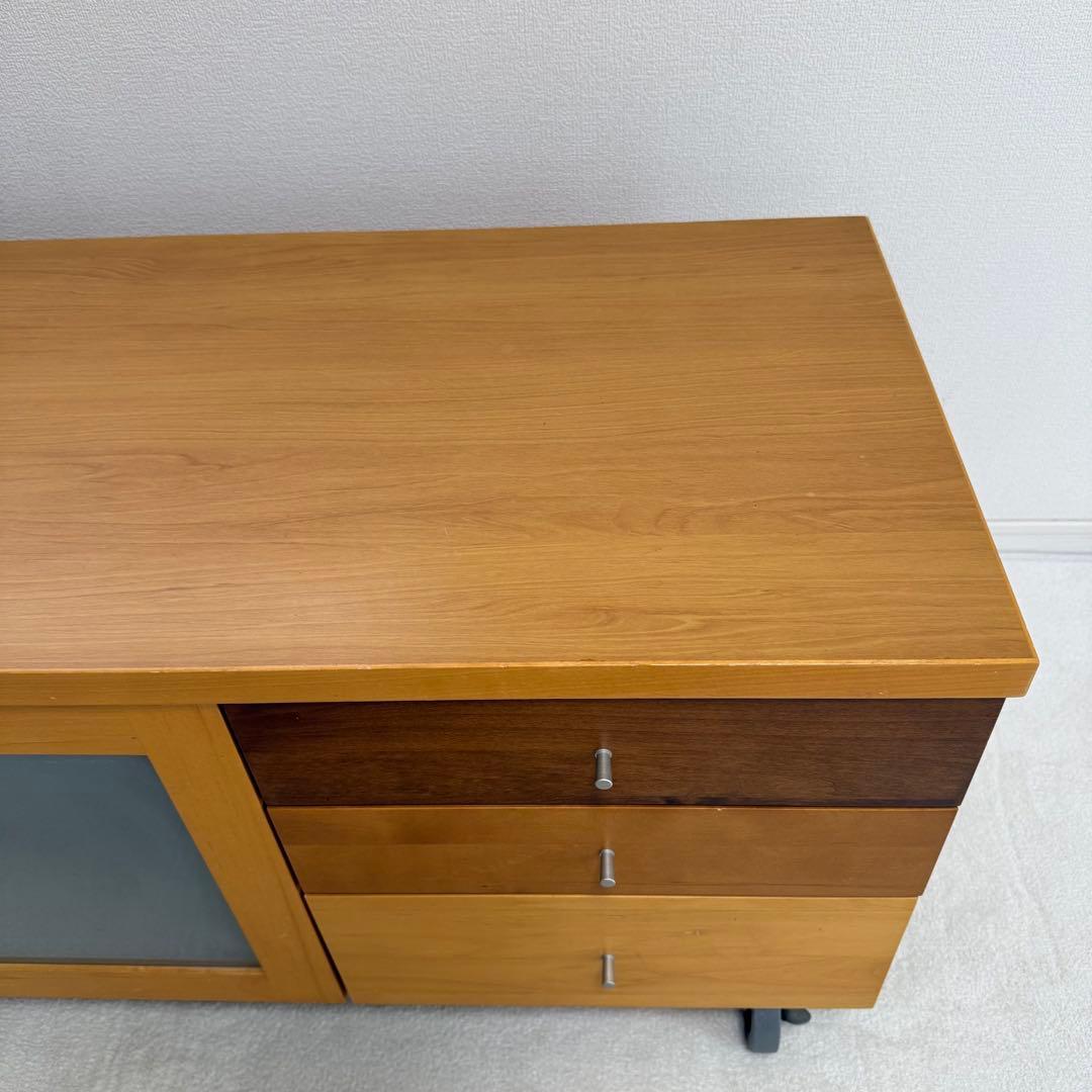 マルヨシ民芸家具　カプリ テレビボード　ローボード 天然木 北欧　幅117