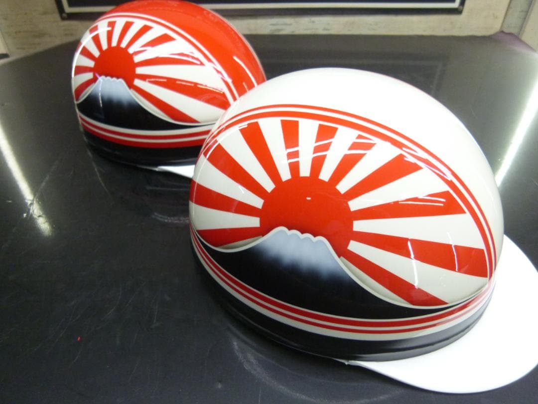 2個セット!送料込！カスタムコルク半　富士日章　赤白　白赤