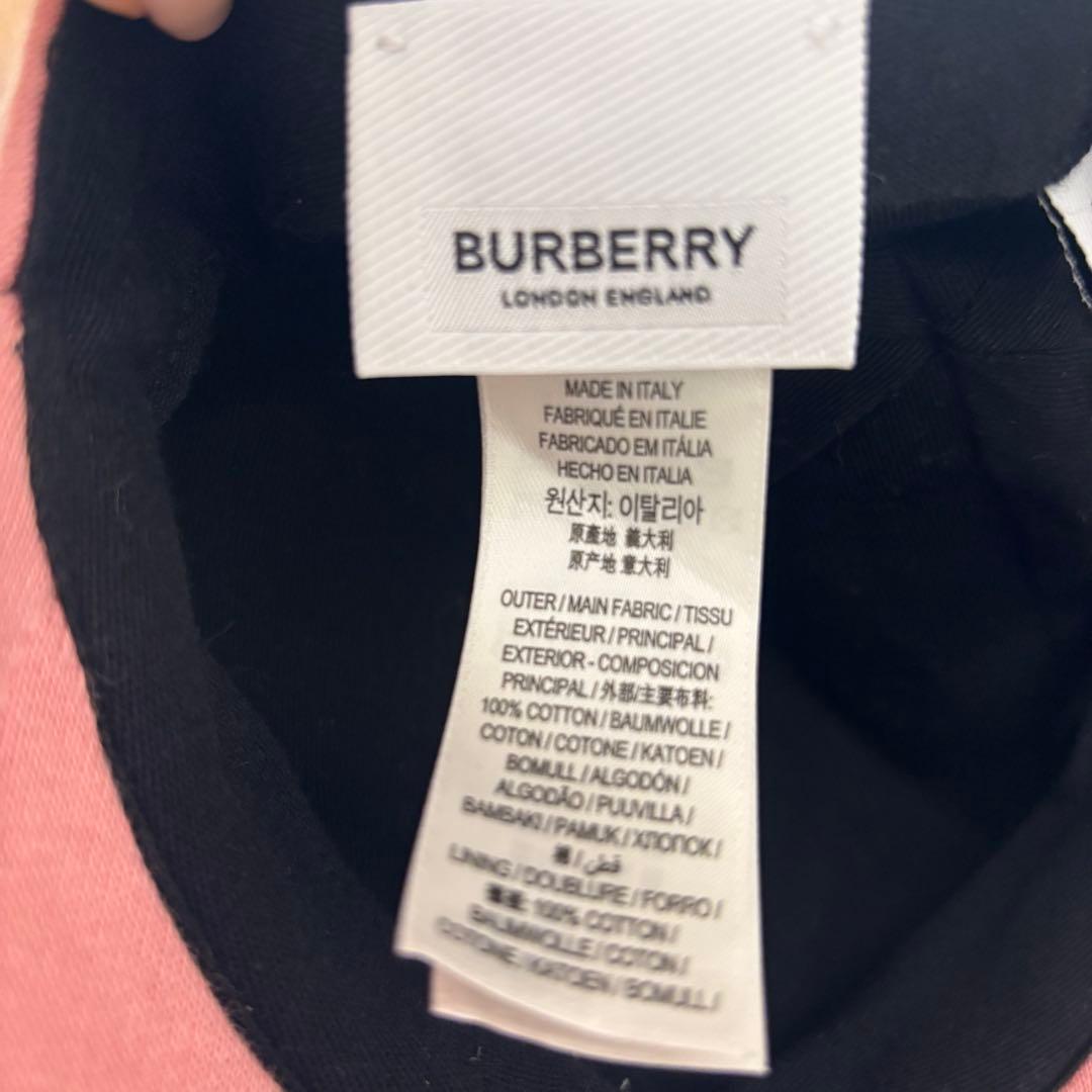 【Burberry】バーバリー｜ピンク｜ベースボールキャップ