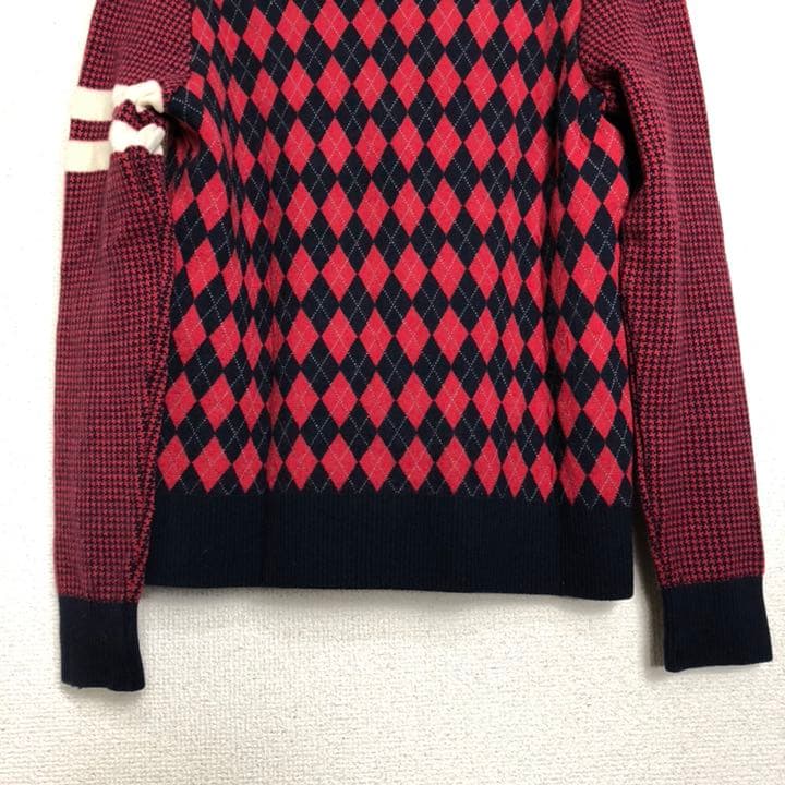 パーリーゲイツ アーガイル柄 ニット カーディガン 美品 激安‼️
