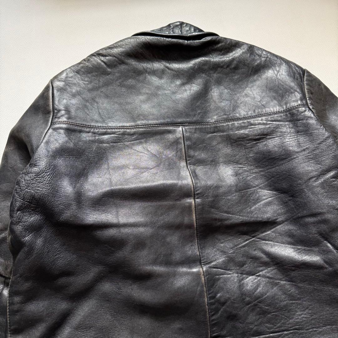 40s 50s モーターサイクルジャケット コの字留めWICOジップ