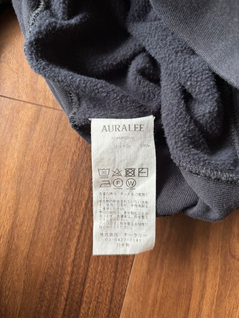AURALEE　スエットブラック　24FW サイズ4