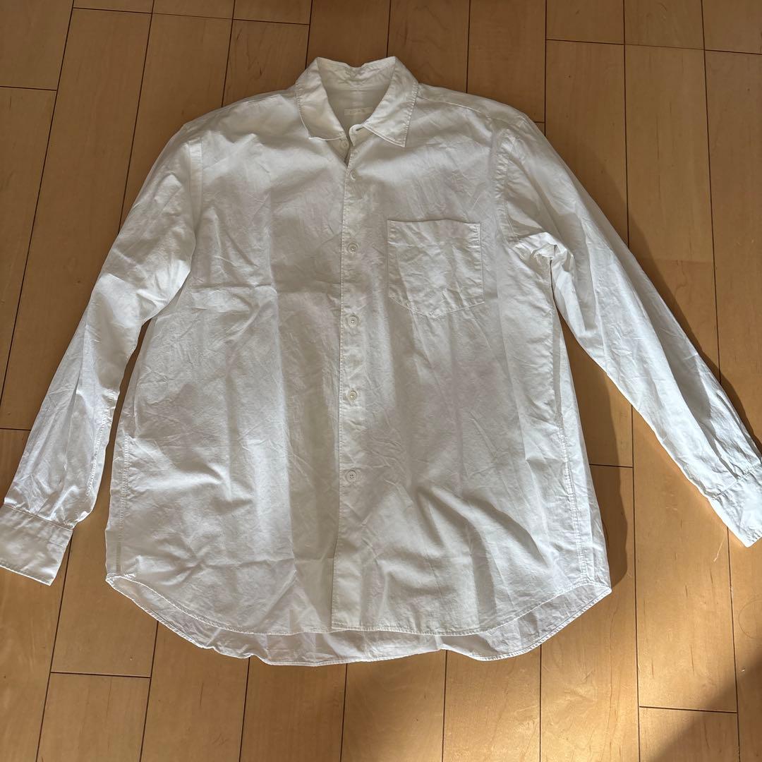 COMOLI ホワイト 長袖シャツ　サイズ0