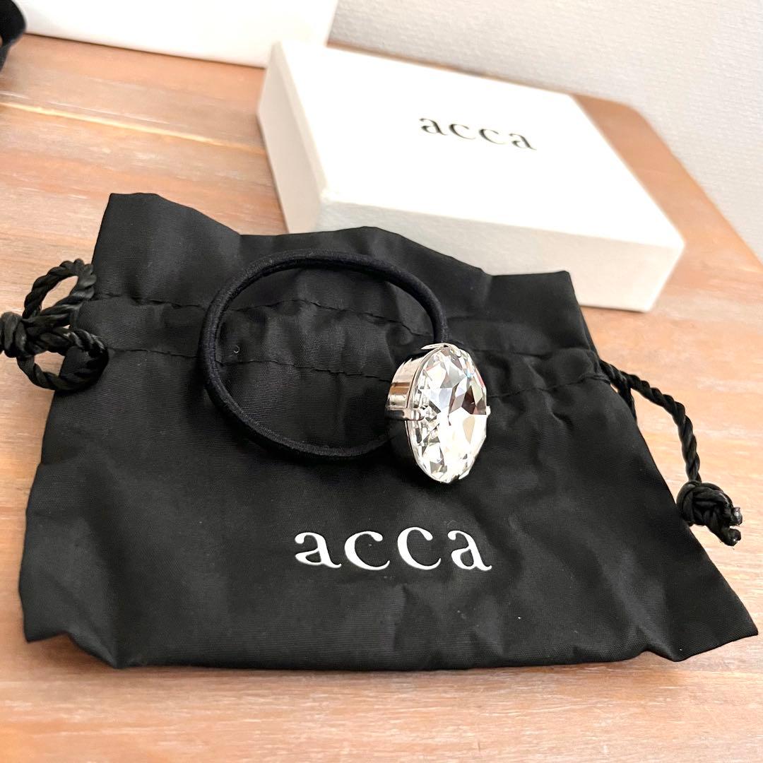 【未使用❤︎新品】acca ヘアゴム・ポニー クリスタル ストーン【超レア❤︎】
