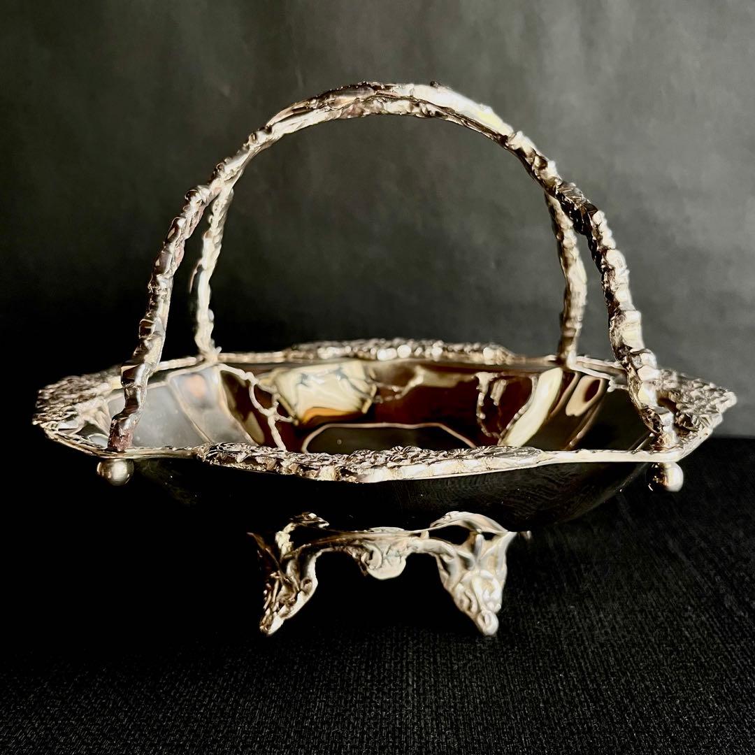 ★新品未使用★ Sheffield シルバープレート　菓子入れ