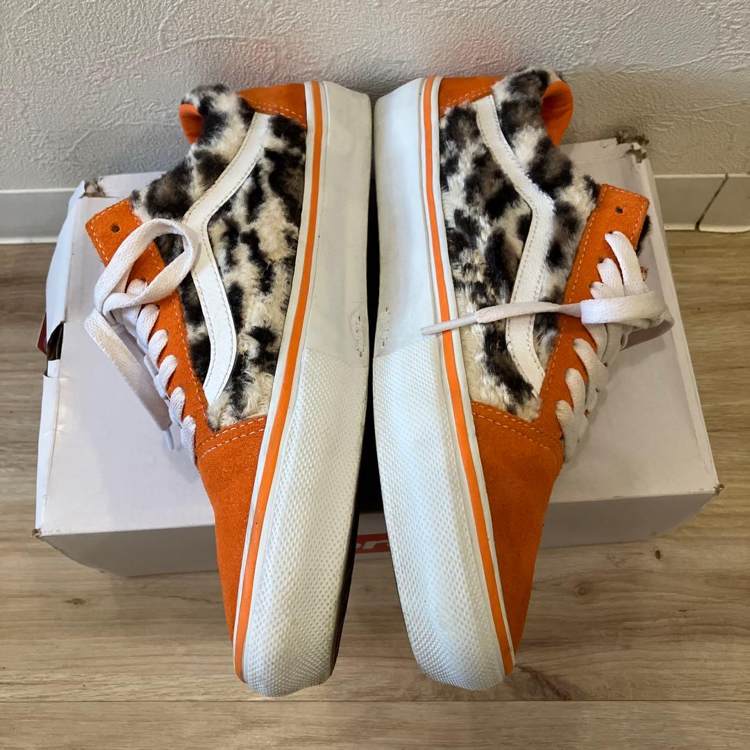 ☆ シュプリーム×バンズ レオパード オールド スクール オレンジ　27センチ☆
