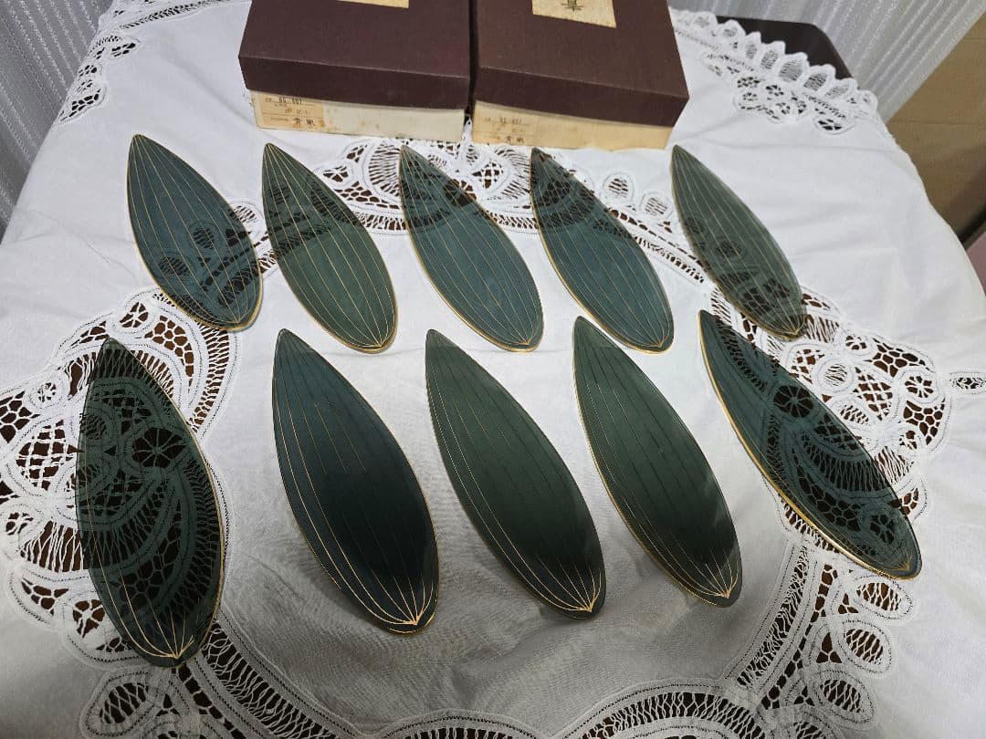 たち吉特選青嵐 笹の露　長皿(10枚セット)